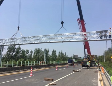 平凉平凉门架标牌施工现场